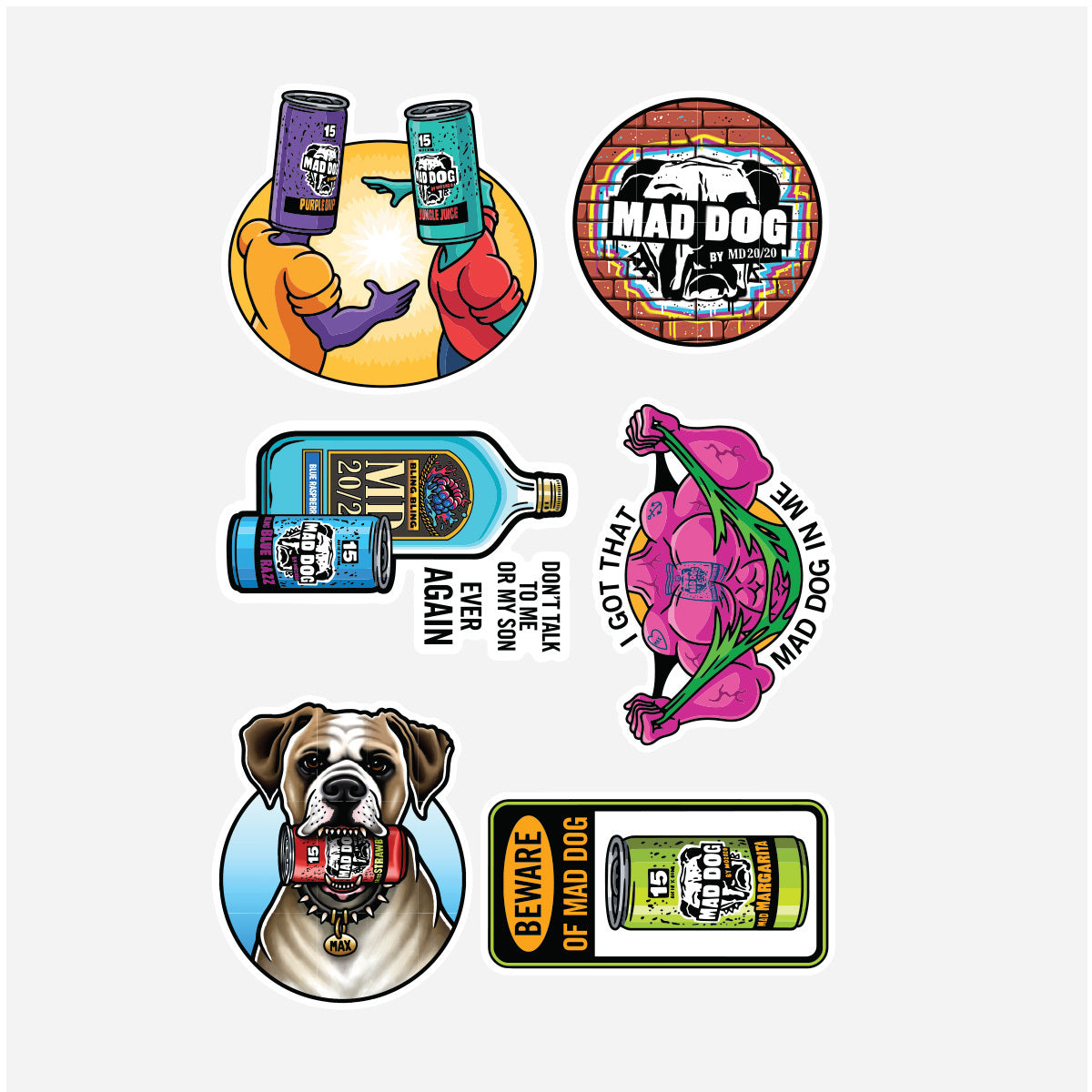 MAD DOG by MD 20/20 Sticker Pack